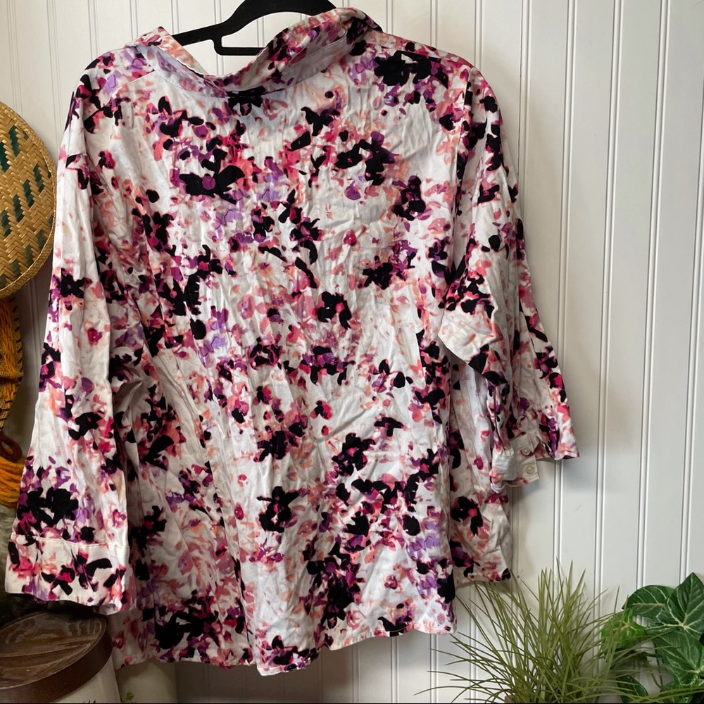 Apt 9 Button Down Colorful Top Size 3x - image 4